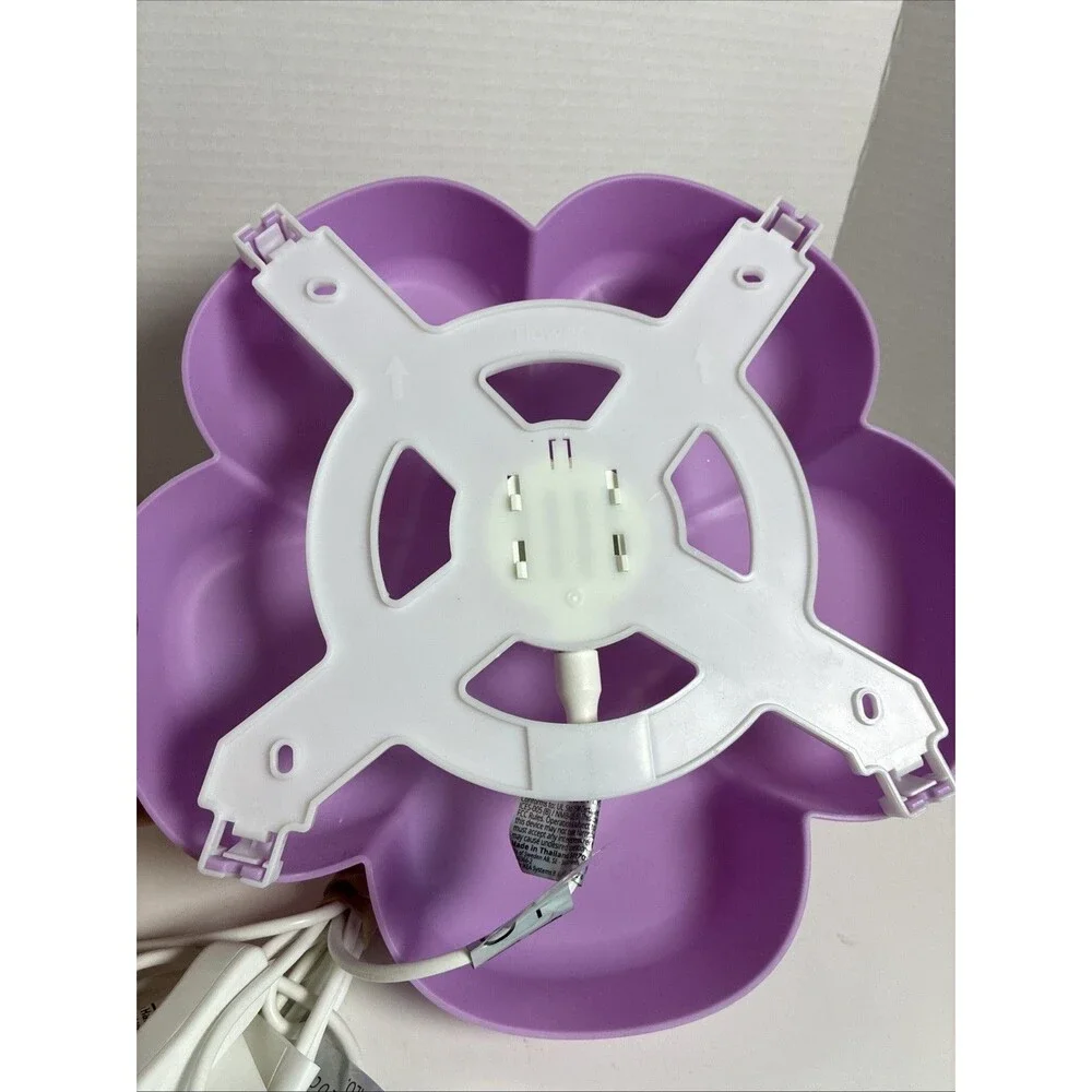 IKEA Flower LED Wall Light Lilac Nursery Kids Room Wall Lamp With Switch Working